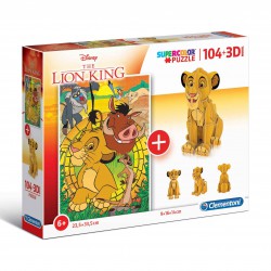 Clementoni Παιδικό Παζλ 3D Βασιλιάς Των Λιονταριών 104 τμχ