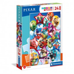 Clementoni Παιδικό Παζλ Maxi Super Color Pixar Party 24 τμχ