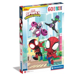 Clementoni Παιδικό Παζλ Maxi Supercolor Marvel Spidey Και Οι Απίθανοι Φίλοι Του 60 τμχ