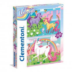 Clementoni Παιδικό Παζλ Super Color I Believe In Unicorns 2x20 τμχ