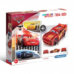 Clementoni Παιδικό Παζλ 3D Cars 104 τμχ