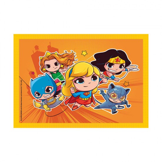Clementoni Παιδικό Παζλ 4 in 1 Supercolor DC Comics Super Friends 12-16-20-24 τμχ
