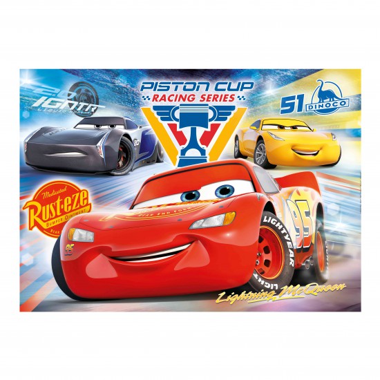 Clementoni Παιδικό Παζλ Super Color Cars: Piston Cup Legends 104 τμχ