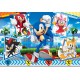 Clementoni Παιδικό Παζλ Maxi Super Color Sonic The Hedgehog 24 τμχ