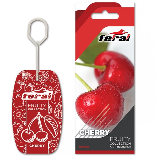 Αρωματικό Αυτοκινήτου Κρεμαστό Feral Fruity Collection Cherry