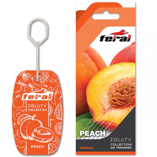 Αρωματικό Αυτοκινήτου Κρεμαστό Feral Fruity Collection Peach