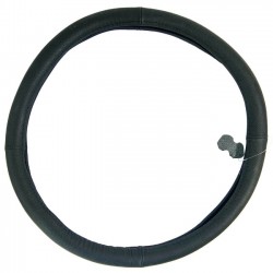 Κάλυμμα Τιμονιού Φορτηγού Δερμάτινο Μαύρο 45cm