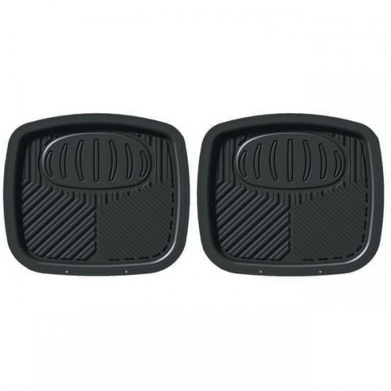 Πατάκια Αυτοκινήτου Σκαφάκια Πισινά Μαύρα 2Τμχ