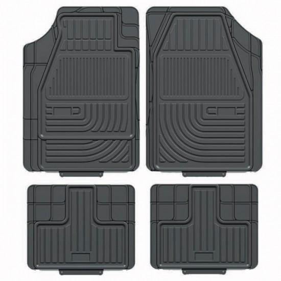 Πατάκια Αυτοκινήτου Smart Fit Μαύρα 4Τμχ