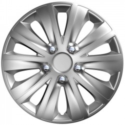 Τάσια ΑυτοκινήτουRapide Ασημί Με Μπουλόνια Χρωμίου 101188 Nc Cbx 15''