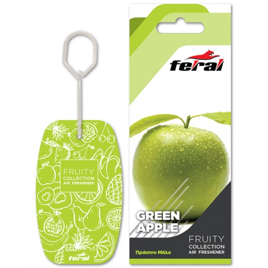 Αρωματικό Αυτοκινήτου Κρεμαστό Feral Fruity Collection Green Apple