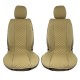 Πλατοκαθίσματα Aυτοκινήτου Δερματίνη Royal Ζευγάρι 2 Τεμάχια Μπροστινά Μπεζ