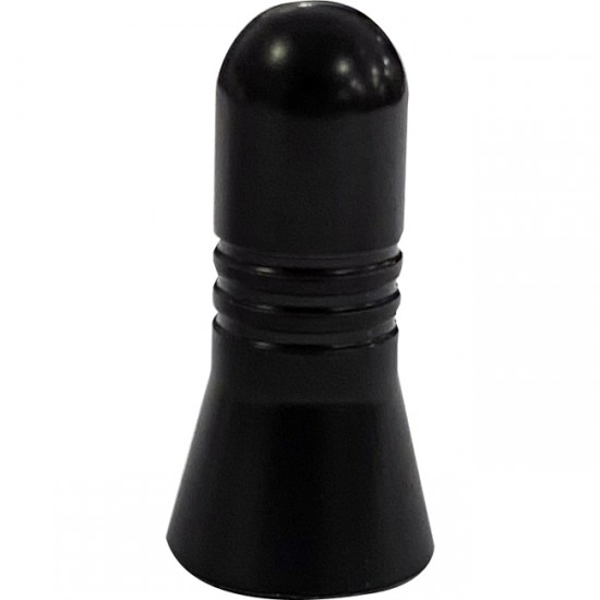 Κεραία Οροφής Αυτοκινήτου Αλουμινίου Πομπέ Μαύρη Με 3 Αντάπτορες 3cm