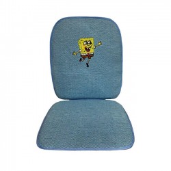 Πλατοκάθισμα Αυτοκινήτου Ψάθα Μπομπ Σφουγγαράκης Χοροπηδάει Γαλάζιο 1 Τεμάχιο
