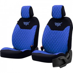 Ημικαλύμματα Μπροστινών Καθισμάτων Otom RSX Sport  Ύφασμα Κεντητό Καπιτονέ Μπλε / Μαύρο RSXL-105 2 Τεμάχια