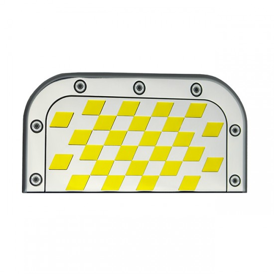 Προστατευτικό Αυτοκόλλητο Αλουμινίου Για Την Εξάτμιση Ασημί-Κίτρινο 18x9cm