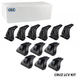 Πόδια / Άκρα Για Μπάρες & Σχάρες Οροφής CRUZ LCV 934-409 Για Dacia Dokker 13+ / Renault Express 21+ Σετ 6 Τεμάχια