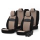 Καλύμματα Αυτοκινήτου Otom Smart Design Universal Ύφασμα / Δερματίνη Σετ Εμπρός / Πίσω Μαύρο / Μπεζ SLTSMT106-NZ 11 Τεμαχίων