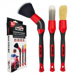 Πινέλα Καθαρισμού Με Προσαρμογέα Γωνίας Κόκκινα Detailing Pro Feral 3 Τεμάχια