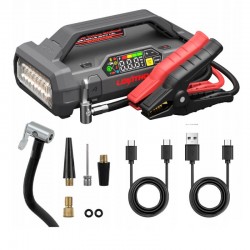 Εκκινητής Μπαταριών Αυτοκινήτου, Powerbank, Κομπρεσσέρ Αέρος 150PSI, Φακός Led 4 Σε1 Lokithor JA302 PRO 12 Volt 3000A 1 Τεμάχιο