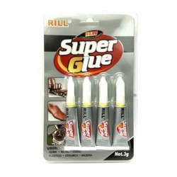 Κόλλα Στιγμής Σε Μπουκάλι Super Glue 4 Τεμάχια