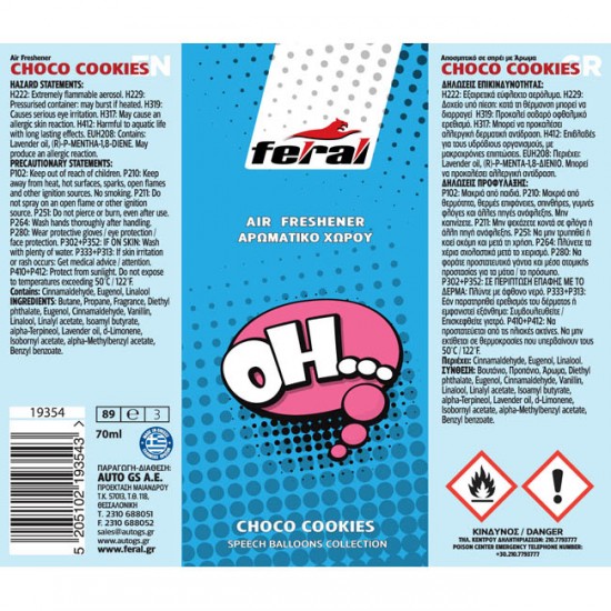 Αρωματικό Αυτοκινήτου Spray Feral Speech Collection OH