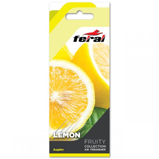 Αρωματικό Αυτοκινήτου Κρεμαστό Feral Fruity Collection Lemon