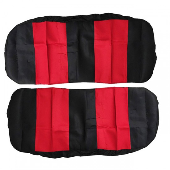 Καλύμματα Αυτοκινήτου Smart Style Μαύρο-Κόκκινο Σετ 8 Τεμάχια