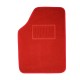 Μοκέτες Αυτοκινήτου Luxury Κόκκινες 5Τμχ