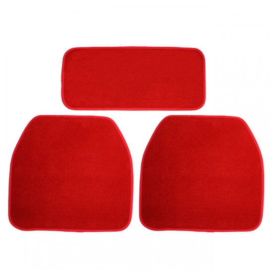 Μοκέτες Αυτοκινήτου Luxury Κόκκινες 5Τμχ