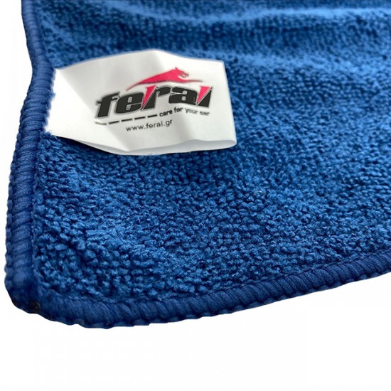Πετσέτα Καθαρισμού Microfiber Επαγγελματική Feral 40x40cm 1 Τεμάχιο