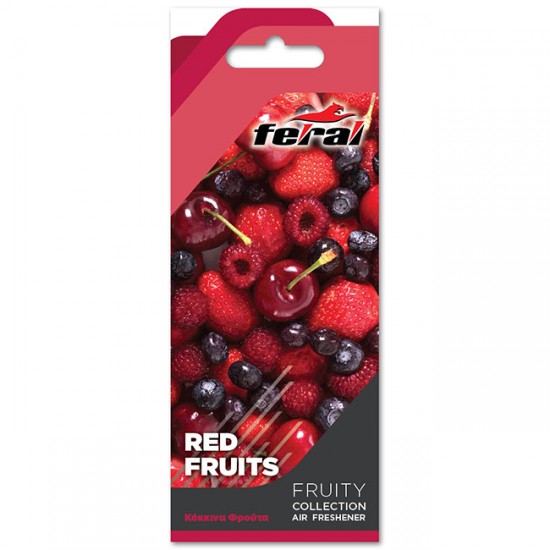 Αρωματικό Αυτοκινήτου Κρεμαστό Feral Fruity Collection Red Fruits