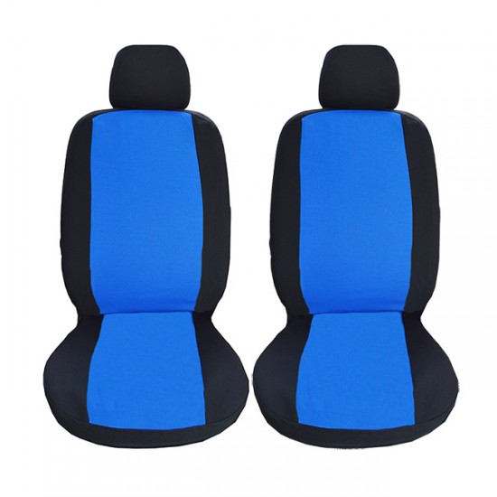 Καλύμματα Αυτοκινήτου Smart Style Μαύρο-Μπλε Σετ 8 Τεμάχια