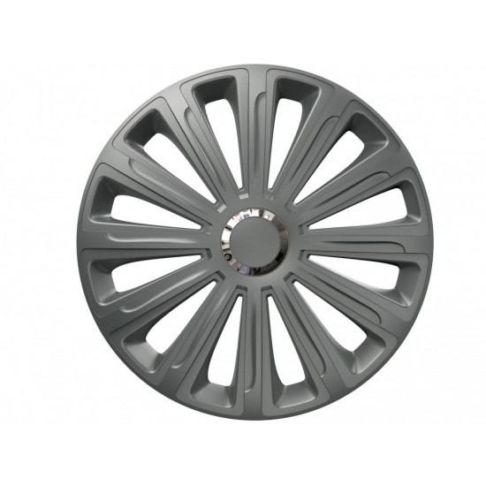 Τάσια Αυτοκινήτου Trend Γραφίτης Με Δαχτυλίδια Χρωμίου 117251 Rc Cbx 14''