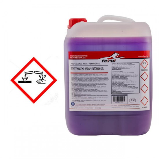 Καθαριστικό εντόμων gel για το παρμπρίζ Feral 10lt