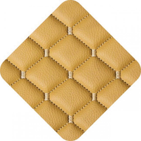 Πλατοκαθίσματα Aυτοκινήτου Δερματίνη Royal Ζευγάρι 2 Τεμάχια Μπροστινά Μπεζ