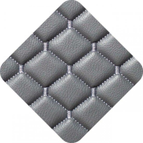 Πλατοκαθίσματα Aυτοκινήτου Δερματίνη Royal Ζευγάρι 2 Τεμάχια Μπροστινά Γκρι