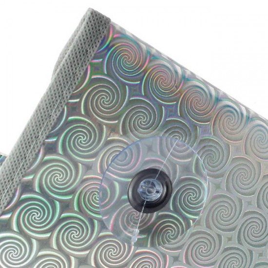 Ηλιοπροστασία Παρμπρίζ Αλουμινίου Laser  Ιριδίζουσα X-Large145x80cm Feral