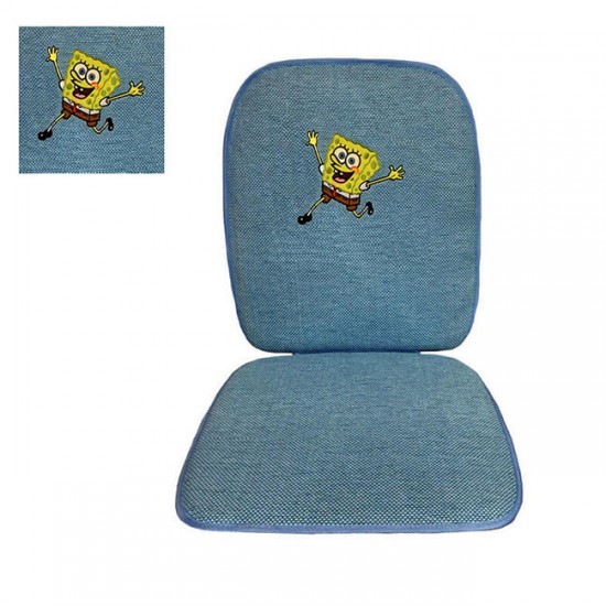 Πλατοκάθισμα Αυτοκινήτου Ψάθα Μπομπ Σφουγγαράκης Τρέχει Για Αγκαλιά Γαλάζιο 1 Τεμάχιο