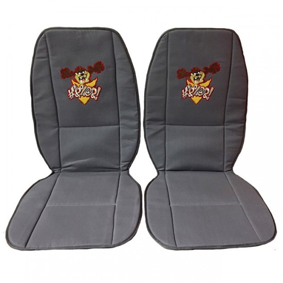 Πλατοκαθίσματα Αυτοκινήτου Διπλής Όψης WB Looney Tunes Μπλε Bugs Bunny - Γκρι Taz 2Τμχ