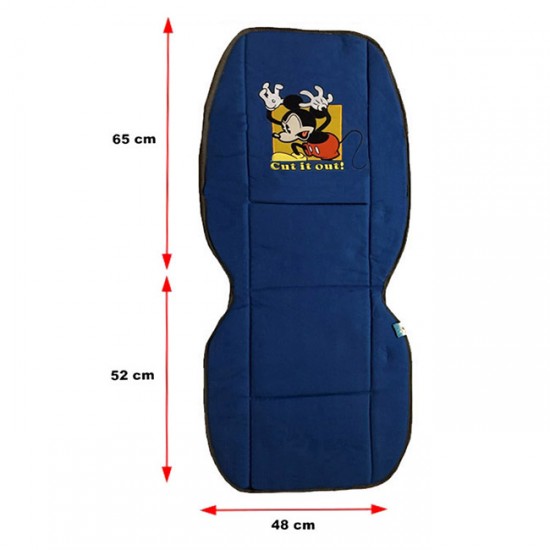 Πλατοκαθίσματα Αυτοκινήτου Διπλής Όψης Disney Mickey Mouse - Donald Duck Μπλε - Γκρι 2 Τεμάχια