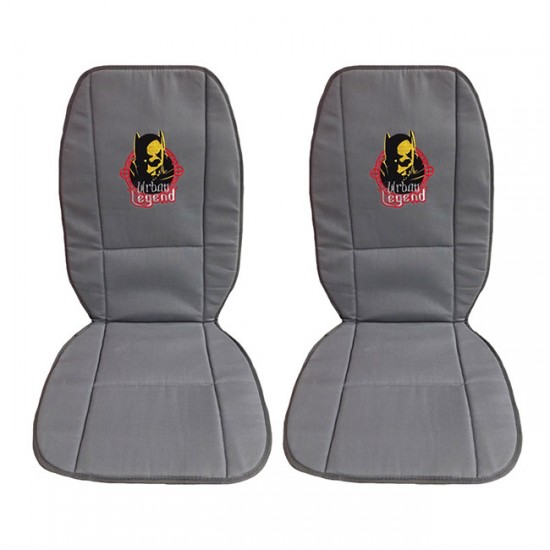 Πλατοκαθίσματα Αυτοκινήτου Διπλής Όψης DC Comics Batman Urban Legend Μπλε-Γκρι 2 Τεμάχια