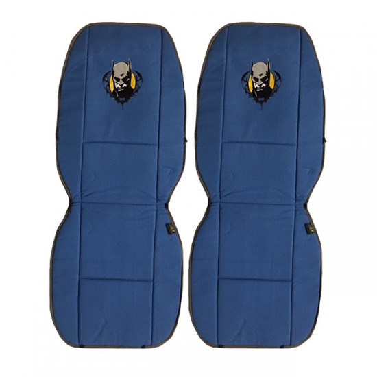 Πλατοκαθίσματα Αυτοκινήτου Διπλής Όψης DC Comics Batman Urban Legend Μπλε-Γκρι 2 Τεμάχια