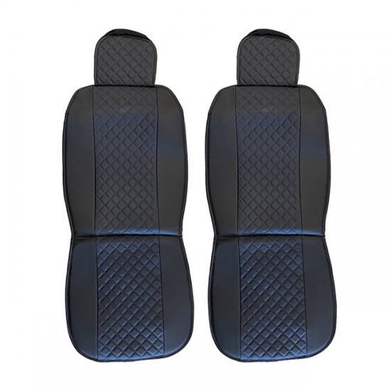 Πλατοκαθίσματα Αυτοκινήτου Elegance Μαύρο Με Μπλε Ραφή 2 Τεμάχια