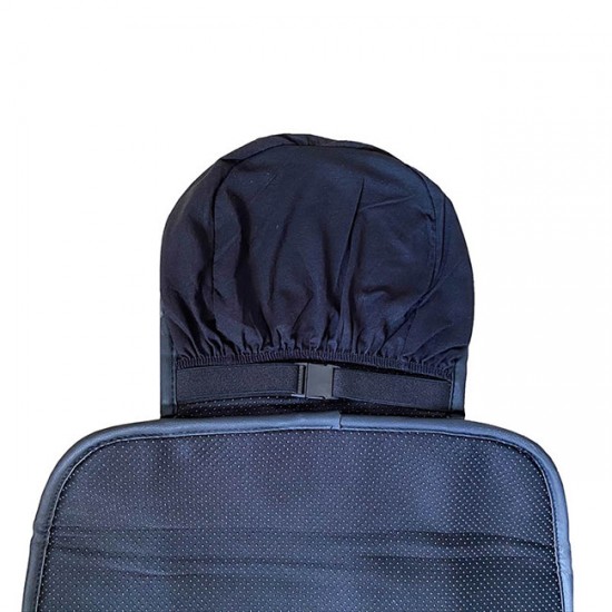 Πλατοκαθίσματα Αυτοκινήτου Elegance Μαύρο Με Κόκκινη Ραφή 2 Τεμάχια