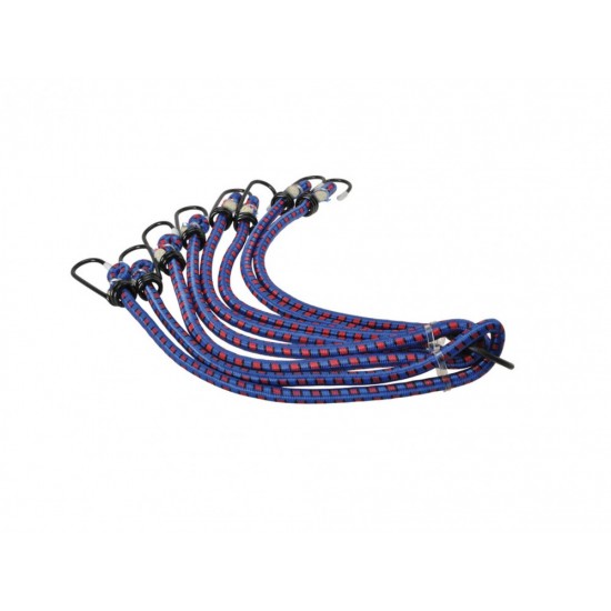 Χταπόδια Πρόσδεσης Ελαστικά Με Μεταλλικό Γάντζο 8mm x 1m Σετ 4 Τεμάχια