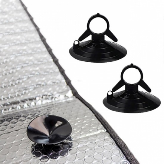 Ηλιοπροστασία Παρμπρίζ Αλουμινίου ''Black'' Feral Μαύρο Matte XX-Large 175x90cm 1Τμχ