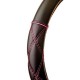 Κάλυμμα Tιμονιού ''Pink Cross Stitch''Μαύρο Με Ροζ Σταυρωτό Νήμα Medium 37-39cm