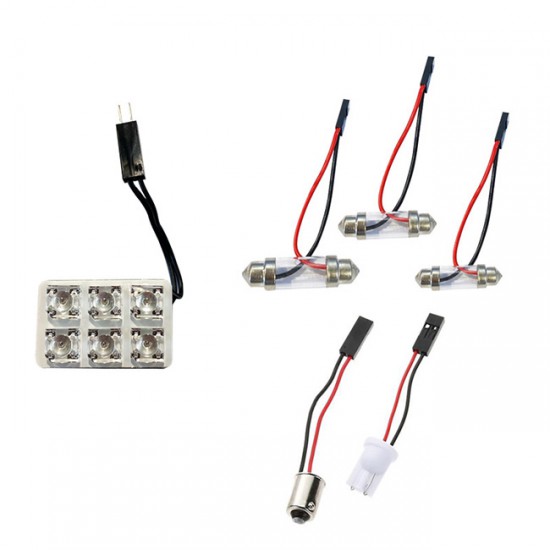 ΛΑΜΠΑ ΠΛΑΦΟΝ. 12V 6LED ΛΕΥΚΟ