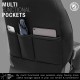 Καλύμματα Αυτοκινήτου Otom Limited Design Universal Jacquard / Lacost / Δερματίνη Σετ Εμπρός / Πίσω Μαύρο Με Γκρι Ραφές LMT-102 11 Τεμαχίων
